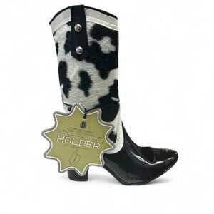8" Cowboy Boot Wine Bottle Holder w/ Pattern | Western Décor - 3 Designs